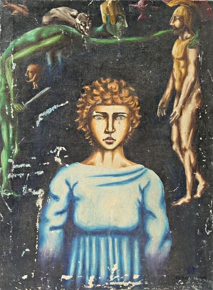 PÉOT J. P. (XX secolo)
Il sogno
Olio su tela
Firma