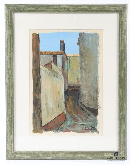 GUINEGAULT  Jean Paul (1918–2009)
Alley in the Vil