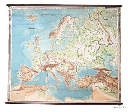 Carte hydrographique de l'Europe - Ora hydrographi