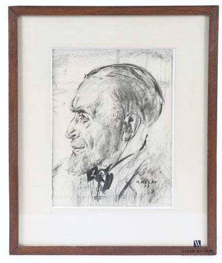 MELAT Maurice (1910-2001)
Portrait d'homme au noeu
