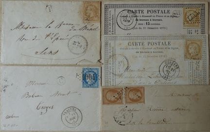 Frankreich: Nr. 13/61, schönes Set aus 5 Briefumsc