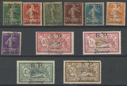 Francia: n. 1/11, Poste montenegrine, X, quotazion