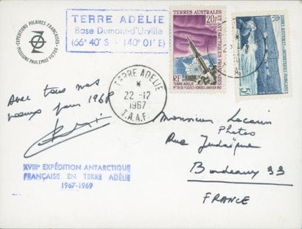 TAAF: Adélie-Land 1967 – LT – TB –