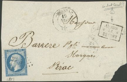 Frankreich: 20 Centimes auf großem Fragment, Ortss