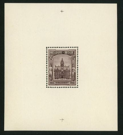 Belgio 1936: Esposizione filatelica, n. BF 5A, XX 