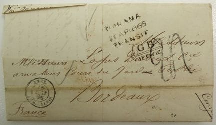 Chile 1866: Schöner Brief über den Weinhandel nach
