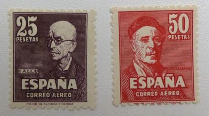 Espagne 1947 : Nr 236/37, les 2 valeurs, XX, cote 