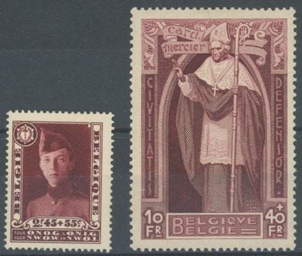 Bélgica, 1932: 2 buenos valores, XX - muy buen est