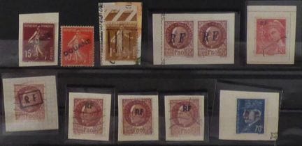 France Libération de Douane : 11 timbres, X, OBL -