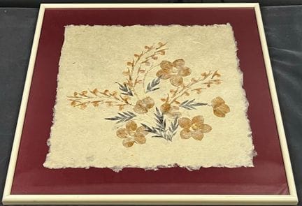 Quadro in stile asiatico raffigurante una composiz