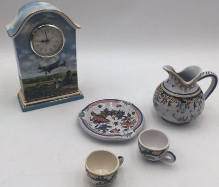 A 4-piece set of “Vieux Rouen”-style earthenware, 