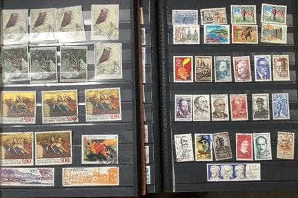2 albums de timbres Français oblitérés de plusieur