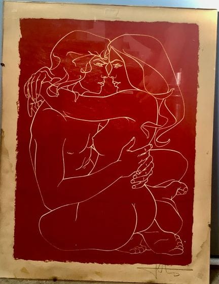 Pierre-Yves Tremois, litografia «coppia nuda abbra