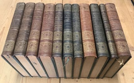 Victor HUGO, une partie des œuvres complètes en 11