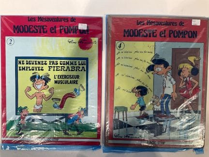 MODESTE ET POMPON, éditions Magic-Strip, 2 bd dont