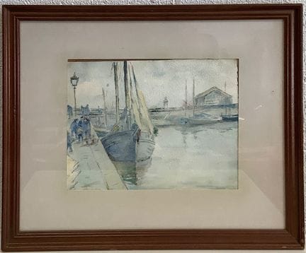 Henri-Alphonse BARNOIN (1882-1940), acquerello e m