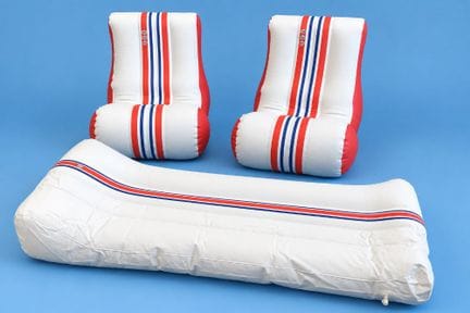 FINA, set composto da 2 poltrone gonfiabili e 1 ma