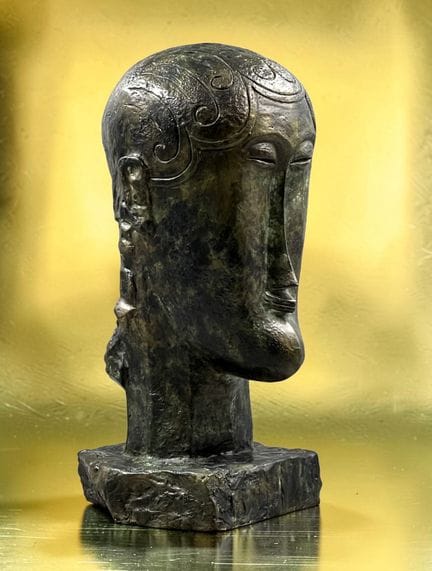 Ispirato ad Amedeo Modigliani (1884–1920). Testa d