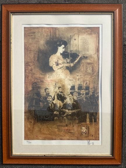 Alain KLEINMANN (1953)
La violinista, litografia n