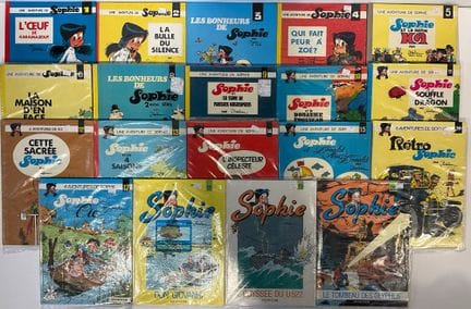 SOPHIE, éditions Dupuis, 19bd.
Du T1 au T20 sauf T