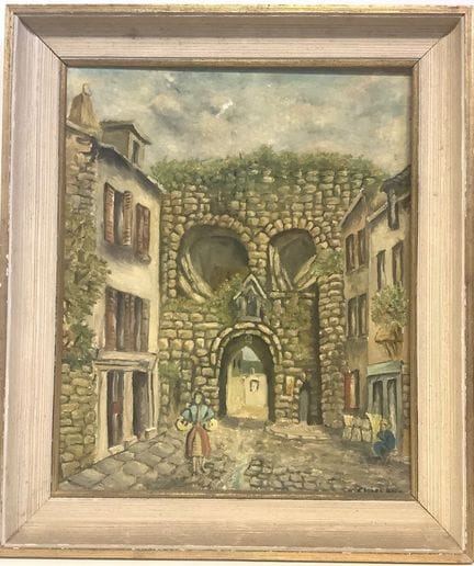 DINAN, Porta di Jerzual, olio su tela incollata su