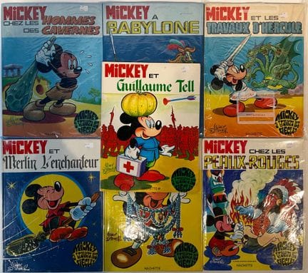 MICKEY, éditions Hachette, 7bd dont une souple.
Et