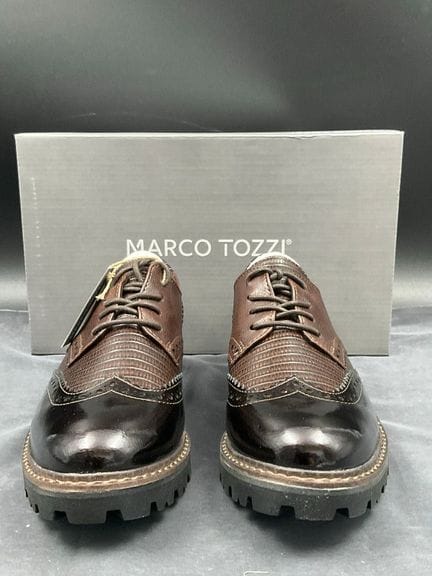 MARCO TOZZI, taglia 36, paio di scarpe derby in pe