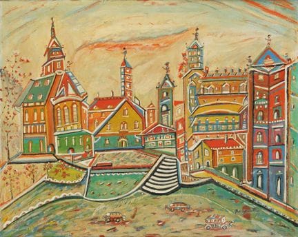 PRIMO BERGANTON
(1895–1976, Italy)


Cityscape, 19