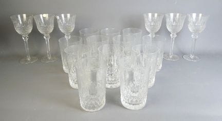 Meisenthal, set composto da 6 calici + 12 bicchier