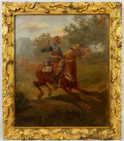 Albert-Léon LEBARQUE (1853–1939), Paar Ölgemälde a