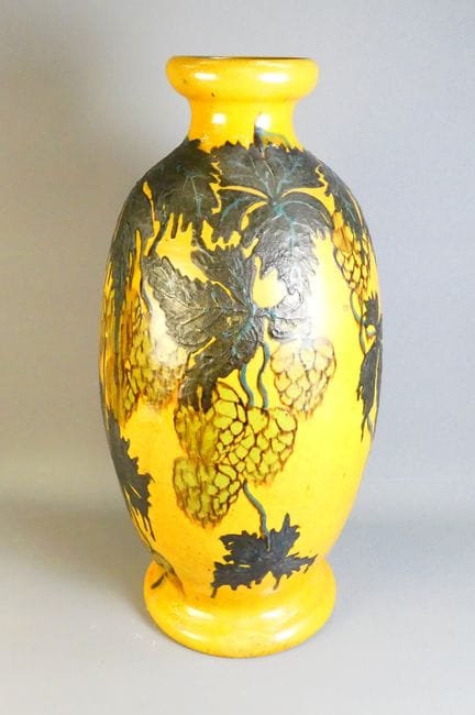 Emile SIMONOD (1893-1977) Vaso ovoidale in ceramic