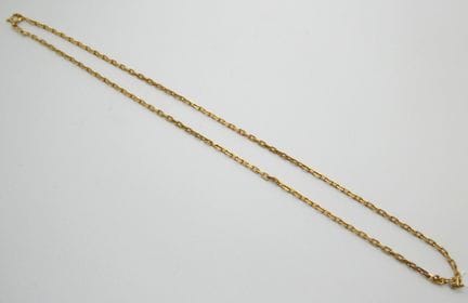 Collier chaîne tour de cour en or jaune 18k. 12,4 