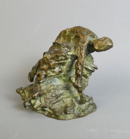 DALOU Aimé Jules, Il mietitore con la falce. Bronz