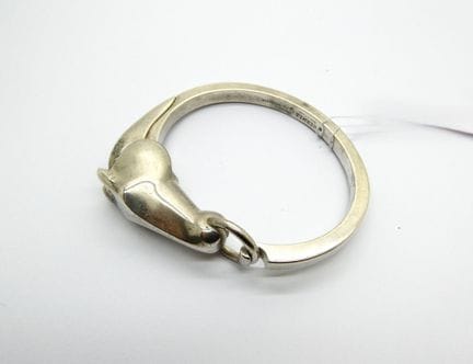 Hermès. Bracelet ouvrant en argent 69,6 g modèle g
