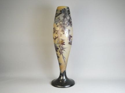 GALLE Grande vaso in vetro multistrato trattato co