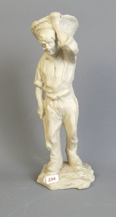 WITTMANN Ernest (1846-1921) Anziano con un cesto. 