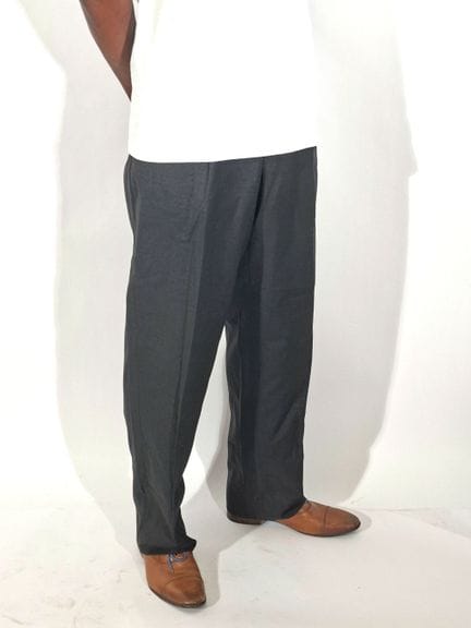 VALENTINO - Pantalon de costume gris anthracite - 