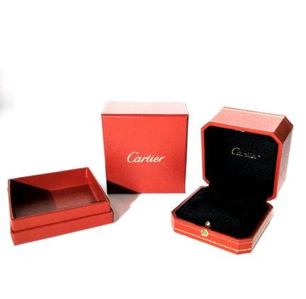 CARTIER 
Ensemble comprenant 2 boites rouges 
9 x 