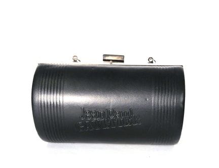 JEAN PAUL GAULTIER 
Petit sac cylindrique en cuir 