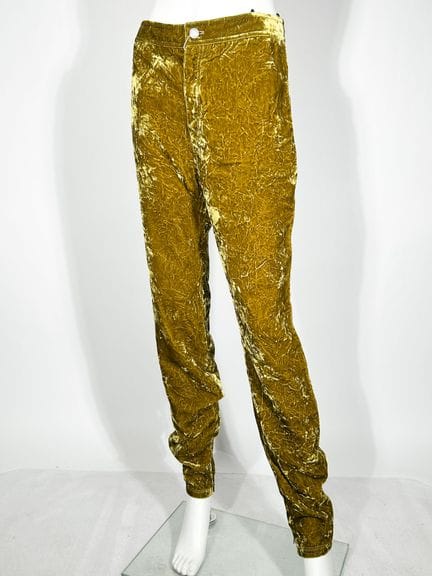 SAINT LAURENT Paris 
 Pantalon en velours jaune lu