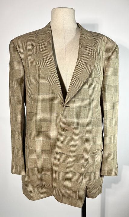 GIORGIO ARMANI - Veste de costume vintage motif pr