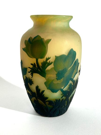 MUELLER FRERES LUNÉVILLE
Vase à décor de pavots 
H