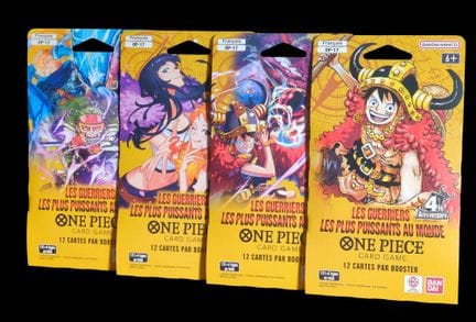 4er-Set „One Piece“-Booster in Kartonblistern, die