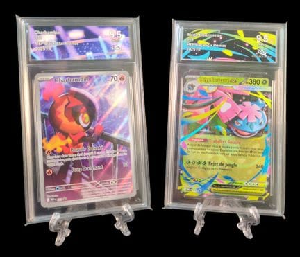 Set of 2 graded Pokémon cards - Collect Aura 9.5 -