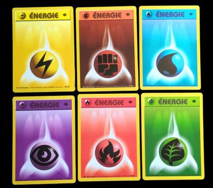 Set of 6 Pokémon Energy Cards.
Wizards of the Bloc