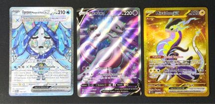 Set of 3 Pokémon cards:
- Ogerpon Mask of the Well