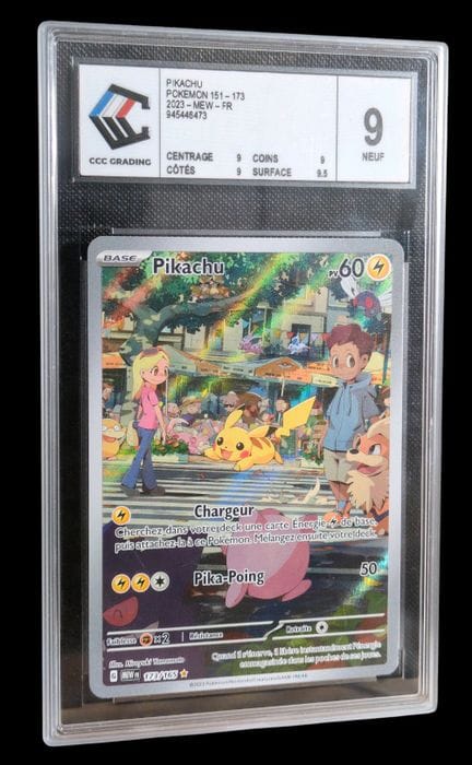 Bewertete Pokémon-Karte Pikachu 173/165 – CCC-Bewe