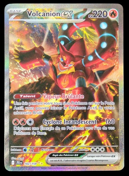 Pokémon Volcanion ex Card (182/159)
Scarlet &amp; 