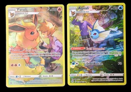 Set of 2 Pokémon cards:
Sword &amp; Shield Block S