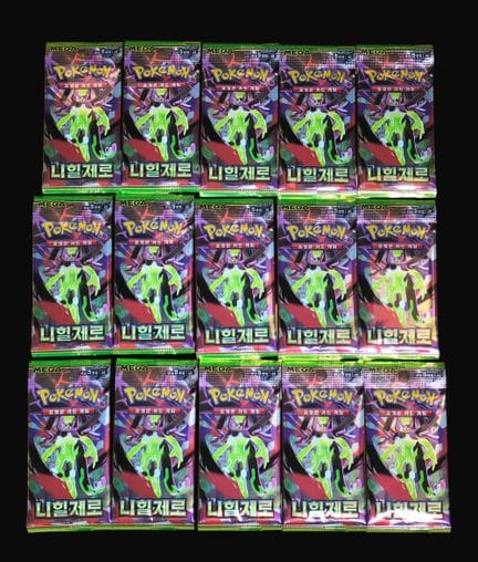 Set mit 15 versiegelten koreanischen Pokémon-Boost
